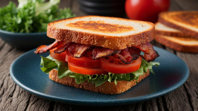 Beautiful BLT on a plate