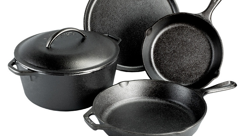 5 Piece Lodge Cast Iron Cookware Set