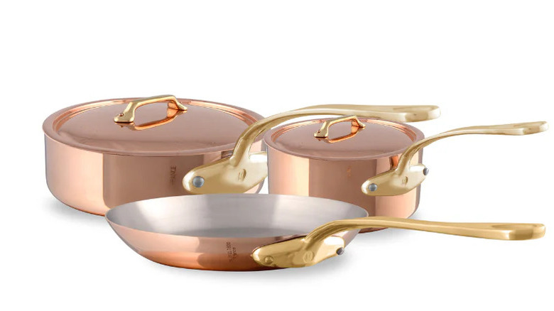 Mauviel M'Heritage Polished Copper Cookware