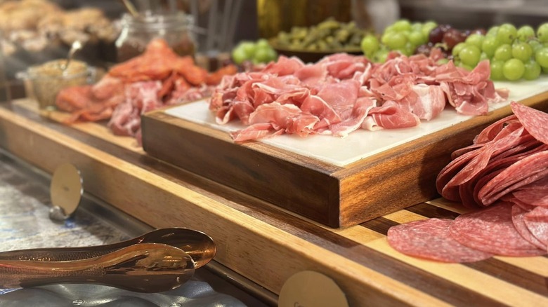 A charcuterie spread at The Buffet at Wynn Las Vegas