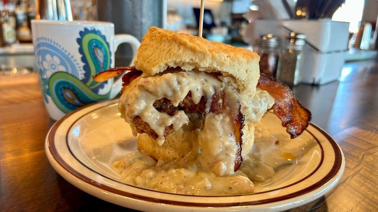 The Franklin biscuit sandwich at Denver Biscuit Company