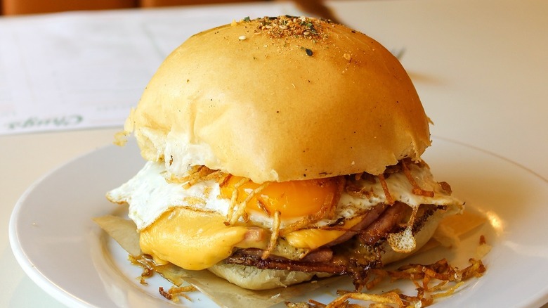 A Breakfast Sandwich at Chug's Diner in Miami