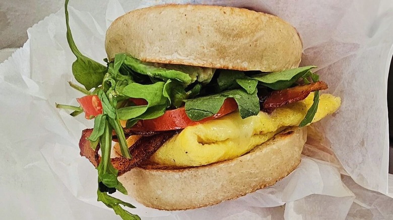 A Certified breakfast sandwich from Certified Kitchen & Bakery in Boise