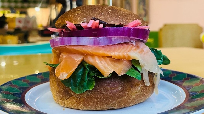 A Lox Sandy at Love Handle in Indianapolis