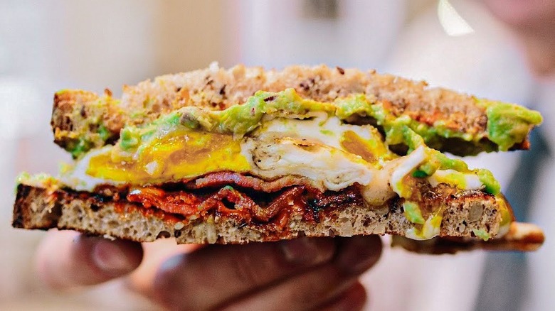 The Fancy breakfast sandwich at Mike & Patty's