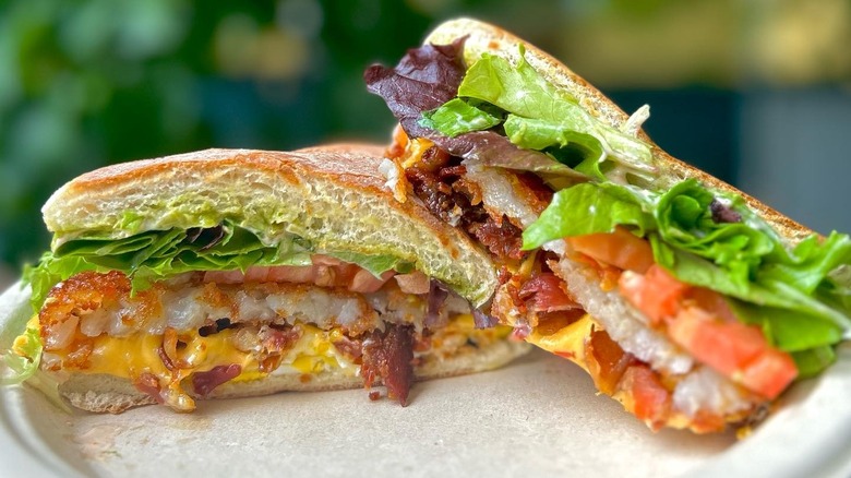 The Hangover sandwich at Amy's Place in Providence