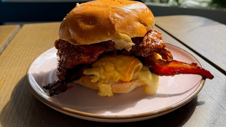 A Hot Honey B.E.C. sandwich at Millers All Day in Charleston