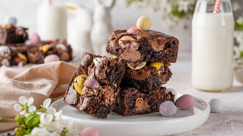 Brownies with Easter Candy