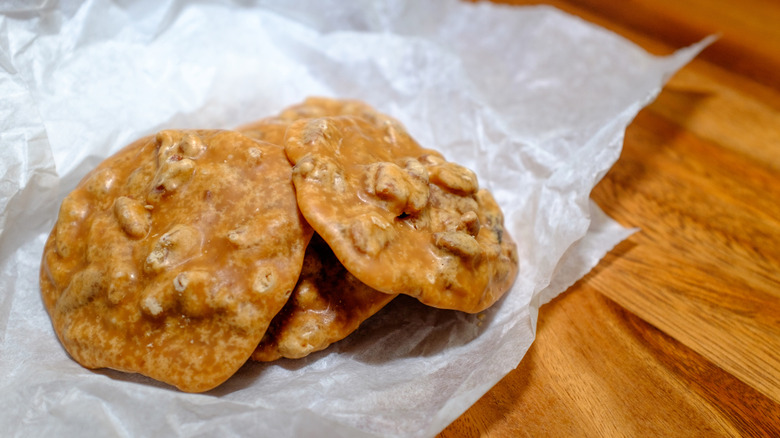 Pecan pralines, creole style