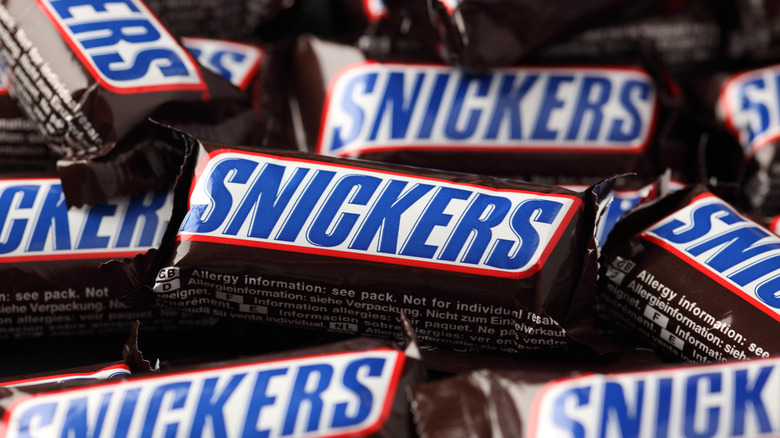 A bunch of Snickers bars