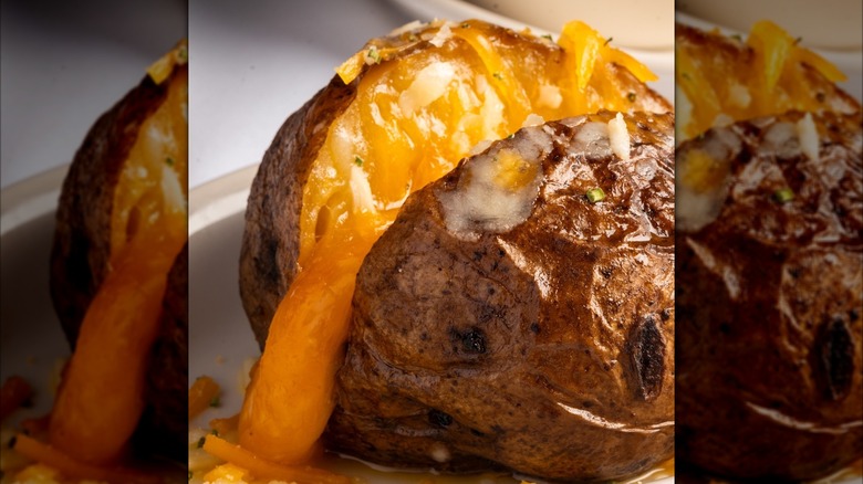 A loaded baked potato from Morton's The Steakhouse