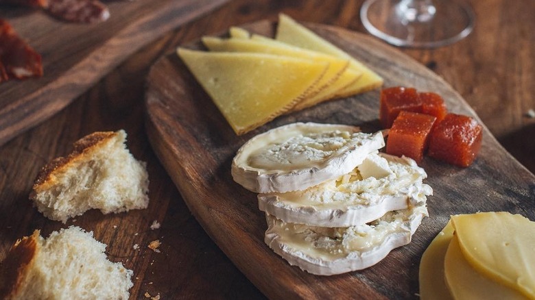 A cheese board at Barcelona Wine Bar