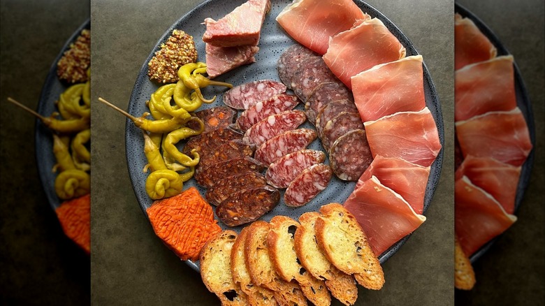 A charcuterie plate at Morcilla