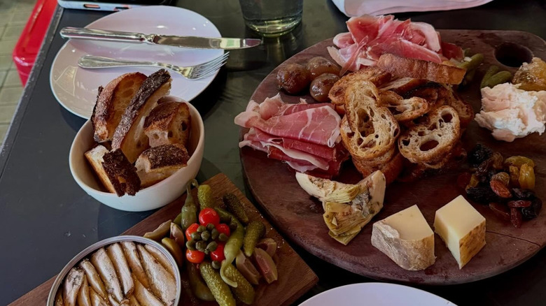 A charcuterie board at Terroir