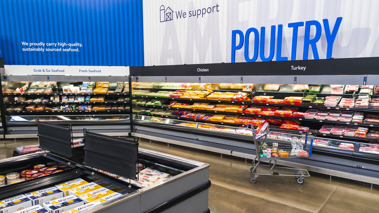 poultry aisle at walmart
