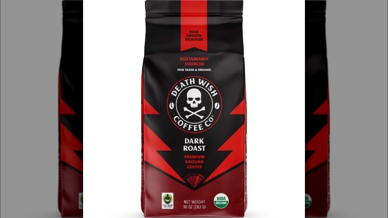 Bag of Death Wish Coffee
