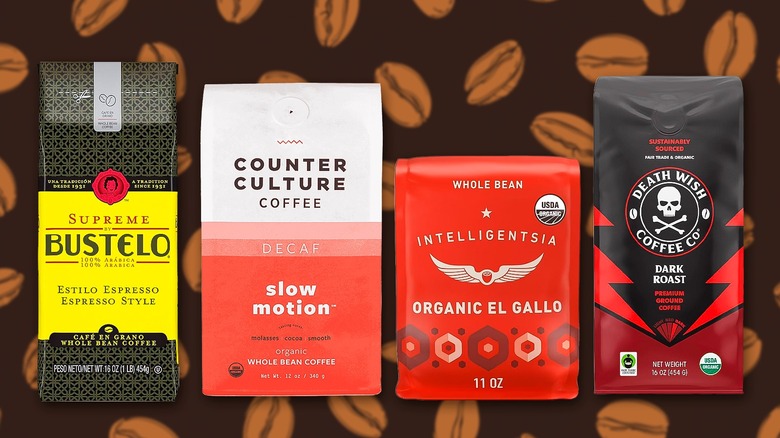 Variety of highly recommended coffee beans