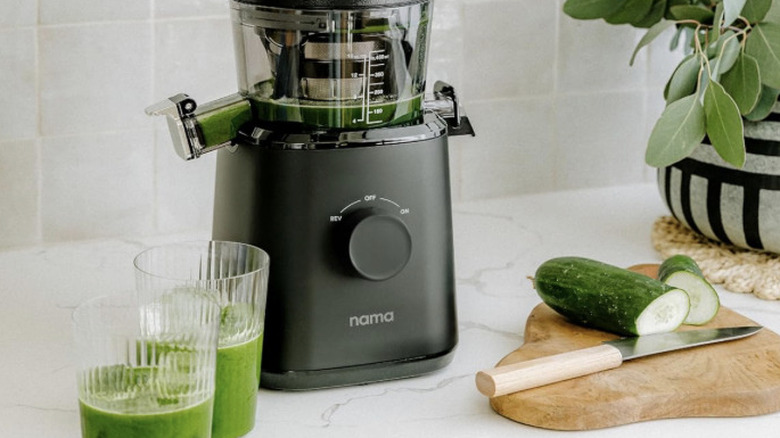 Vibrant green produce near Nama Juicer