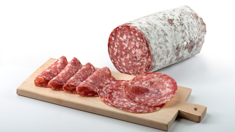 Board of finocchiona salami