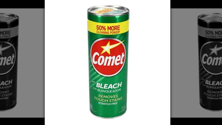 Comet with Bleach on white background