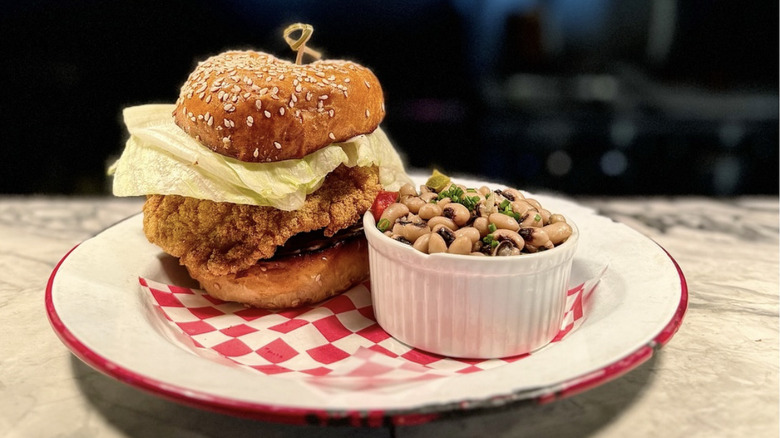 Leon's Oyster Shop fried catfish sandwich