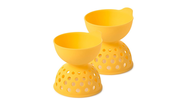 two yellow egg cups