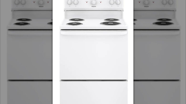 The Hotpoint 30 in. 4 Burners 5 Cu. Freestanding Electric Range