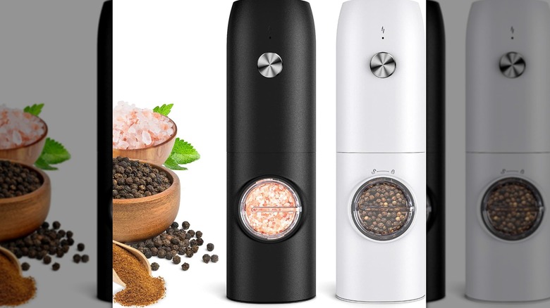 FRTONYI Electric Salt and Pepper Grinder Set