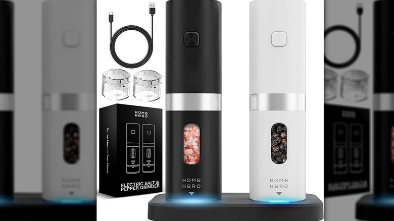 Home Hero Electric Salt and Pepper Grinder Set