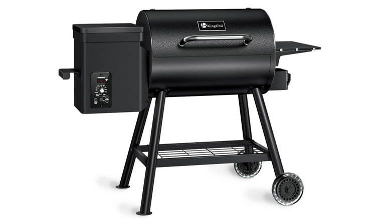 large black electric smoker