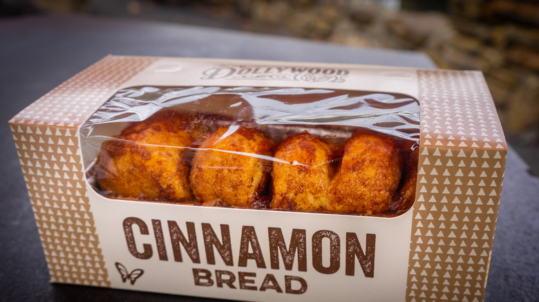 Box of cinnamon bread from Dollywood