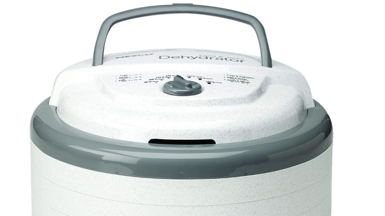 White, circular dehydrator