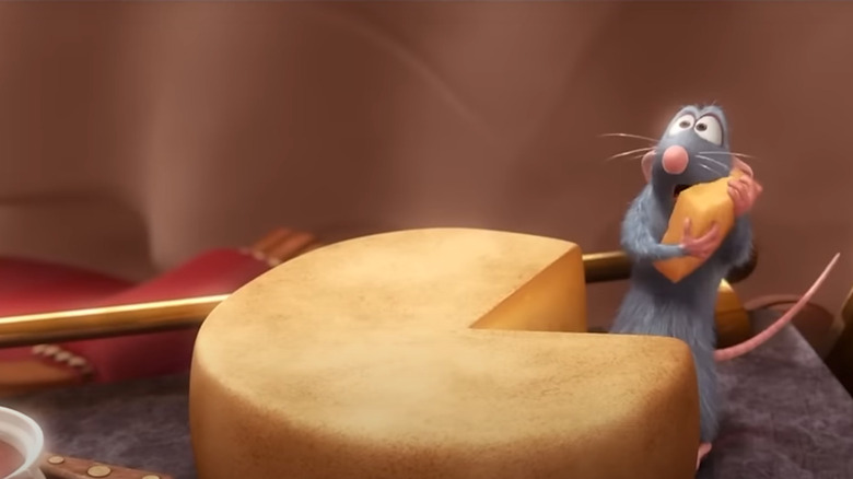 Remy, the Rat, taking some cheese