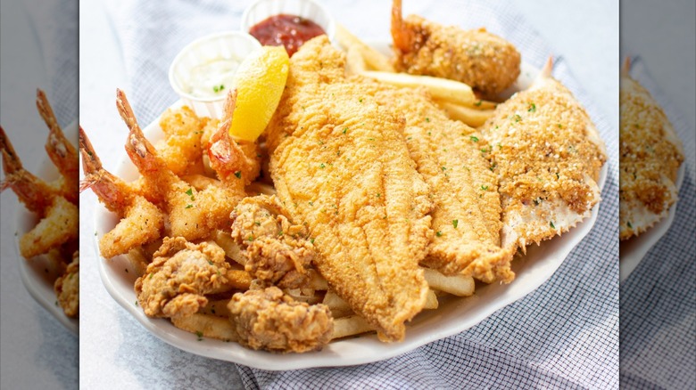 The Seafood Platter at Pappadeux Seafood Kitchen