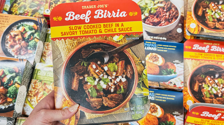 Package of beef birria in the grocery store