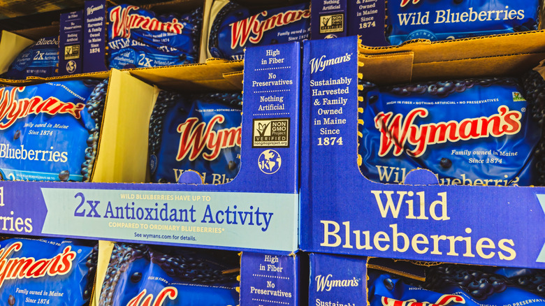 Wyman's blueberries on store shelves