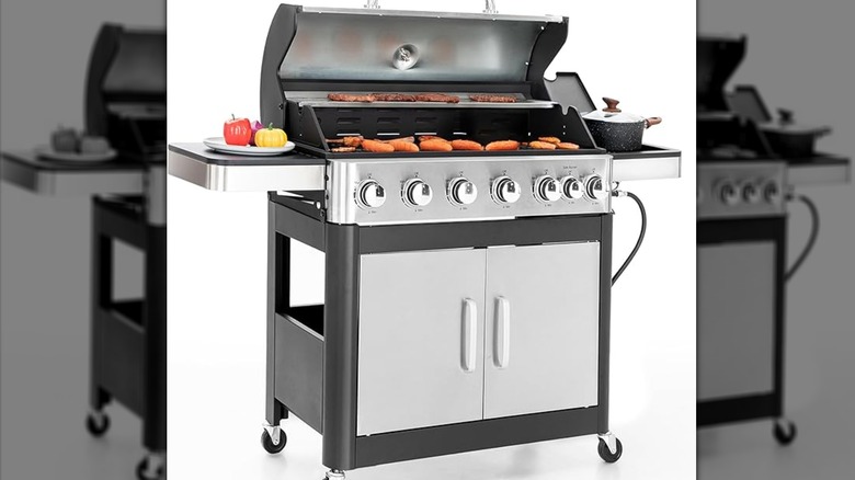 Sophia & William 6-Burner Propane Gas BBQ Grill with Side Burner