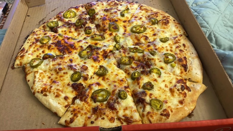 Casey's General Store pizza with jalapeños