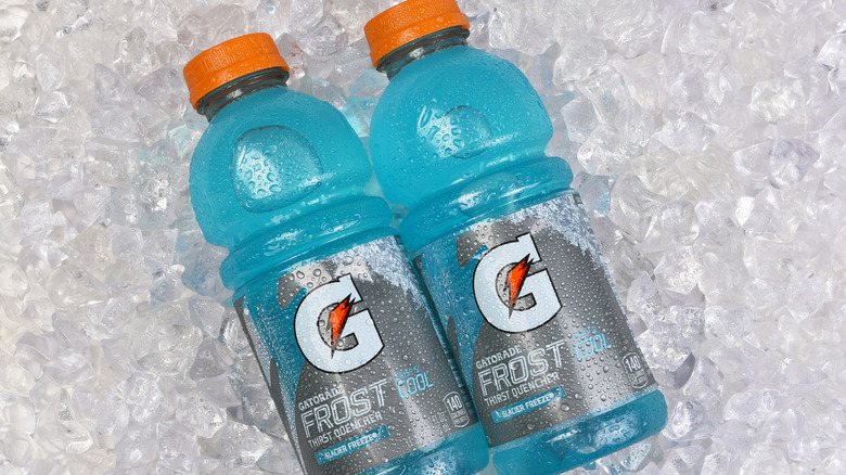 Frost Glacier Freeze Gatorade in ice