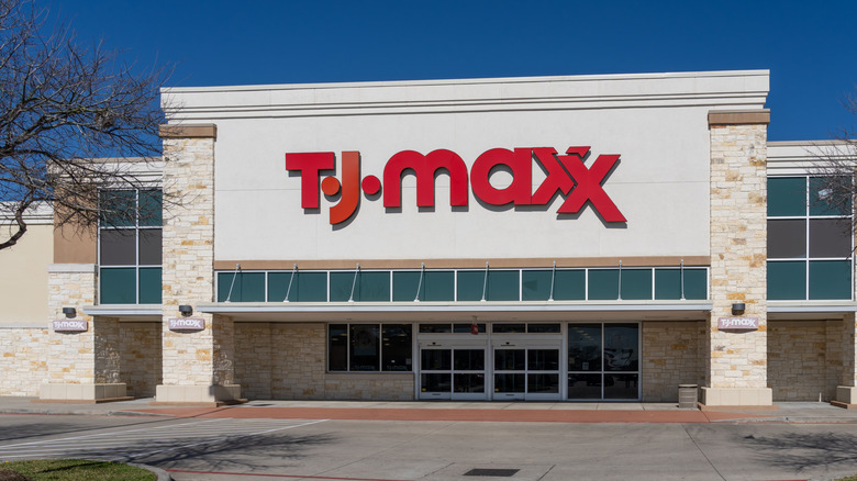 The exterior of a TJ Maxx store