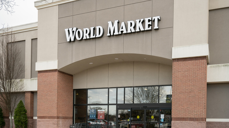 The exterior of a World Market store