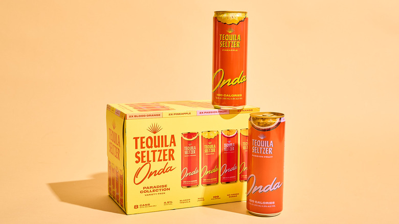 Onda seltzer box on a table