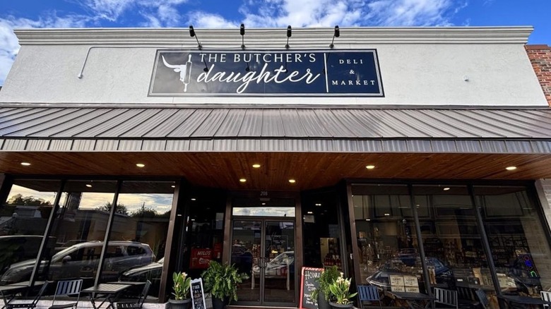 Front entrance to The Butcher's Daughter Deli and Market