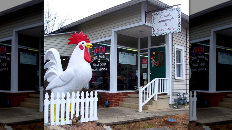 Exterior of Cribb's Sandwich & Sweet Shop