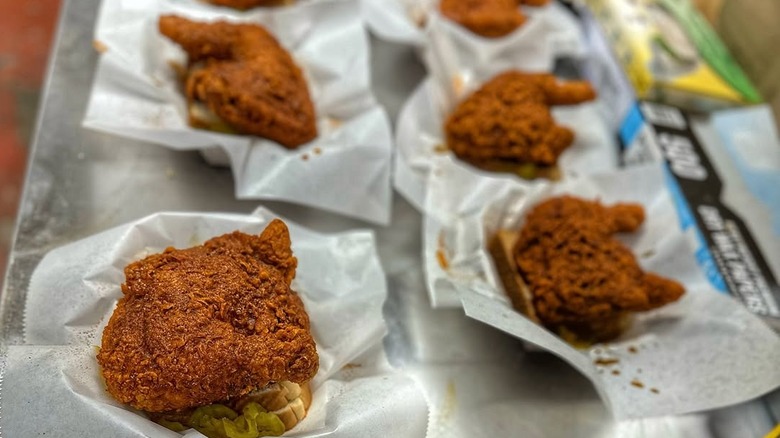 Plates of chicken at 400 Degrees