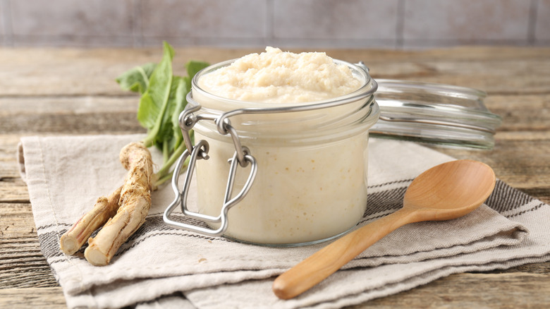 Horseradish in jar