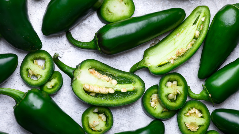 Chopped jalapeños