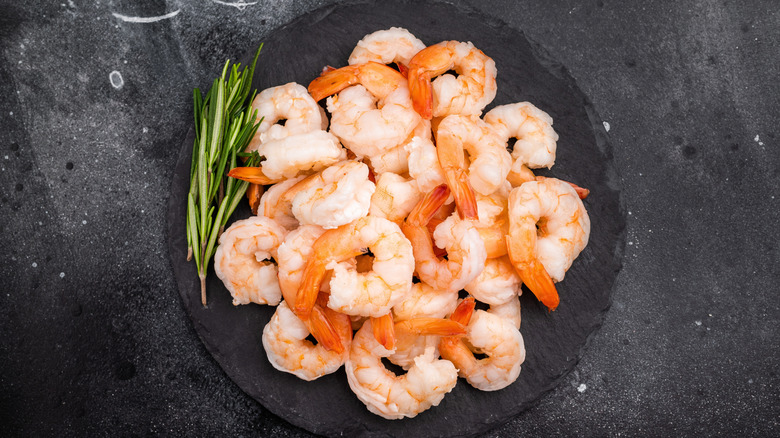 Plate of shrimp