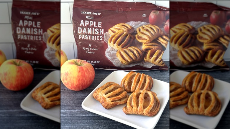Container of Mini Apple Danish Pastries.
