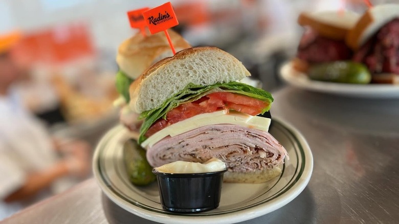A smoked turkey sandwich at Radin's Delicatessen in Cherry Hill